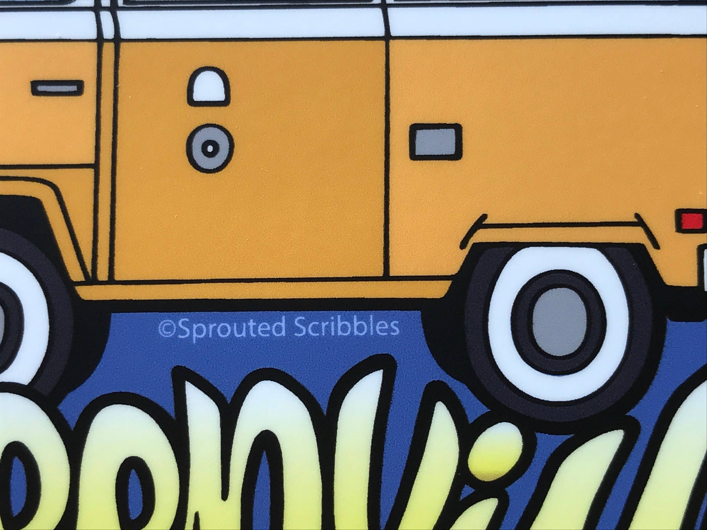 Greenville Sticker - South Carolina VW Travel Bus SC