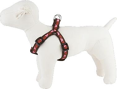 Valentines Dog Harness - Hearts