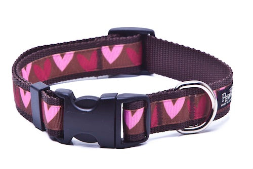 Valentines Dog Collar - Hearts