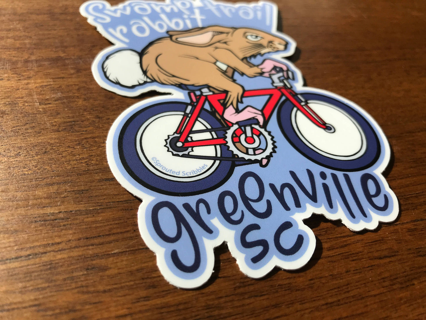 Greenville Sticker - Swamp Rabbit Trail South Carolina SC
