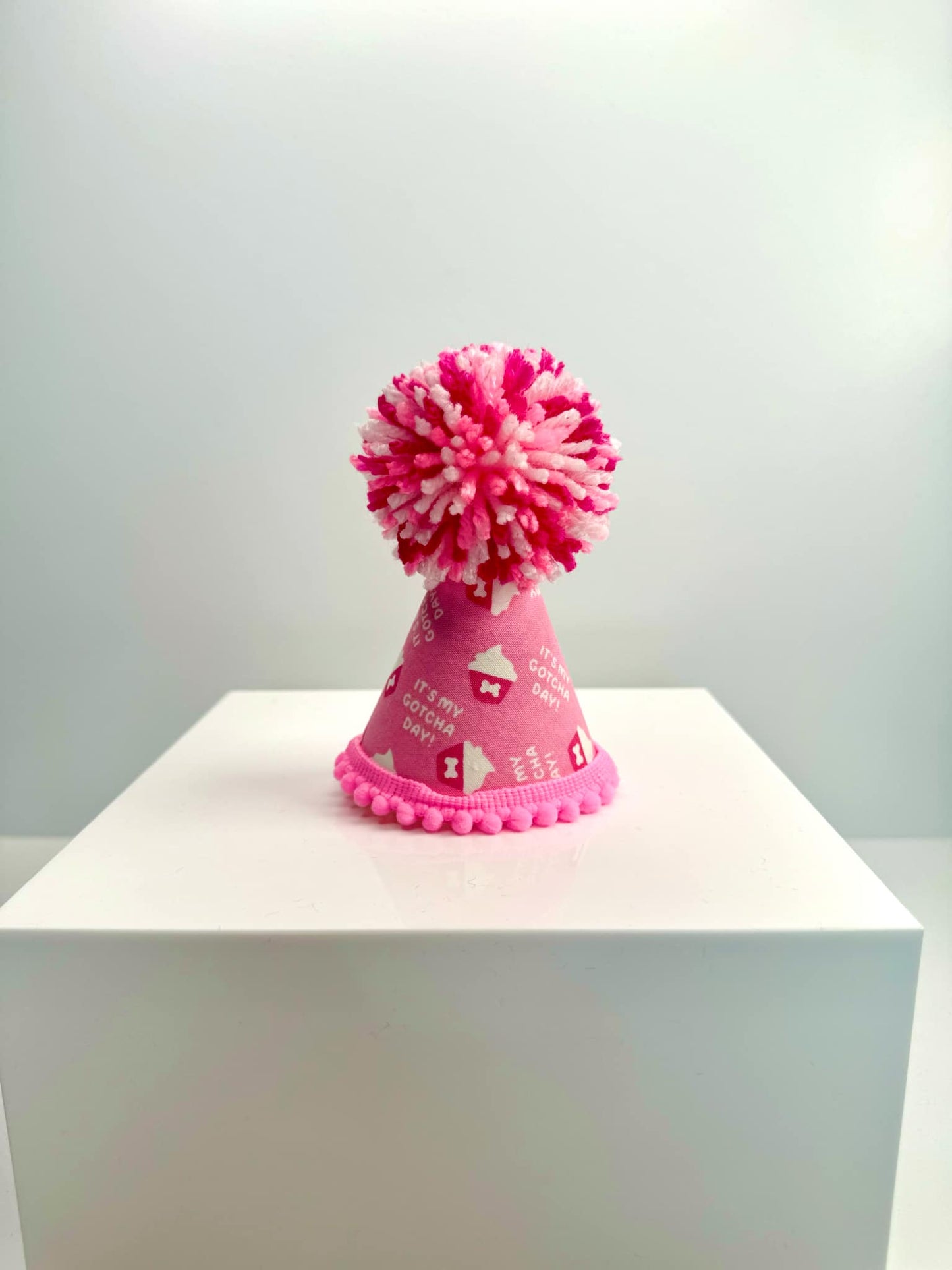 Gotcha Day Cupcake Pink Party Hat