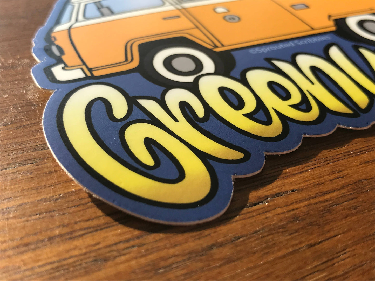 Greenville Sticker - South Carolina VW Travel Bus SC