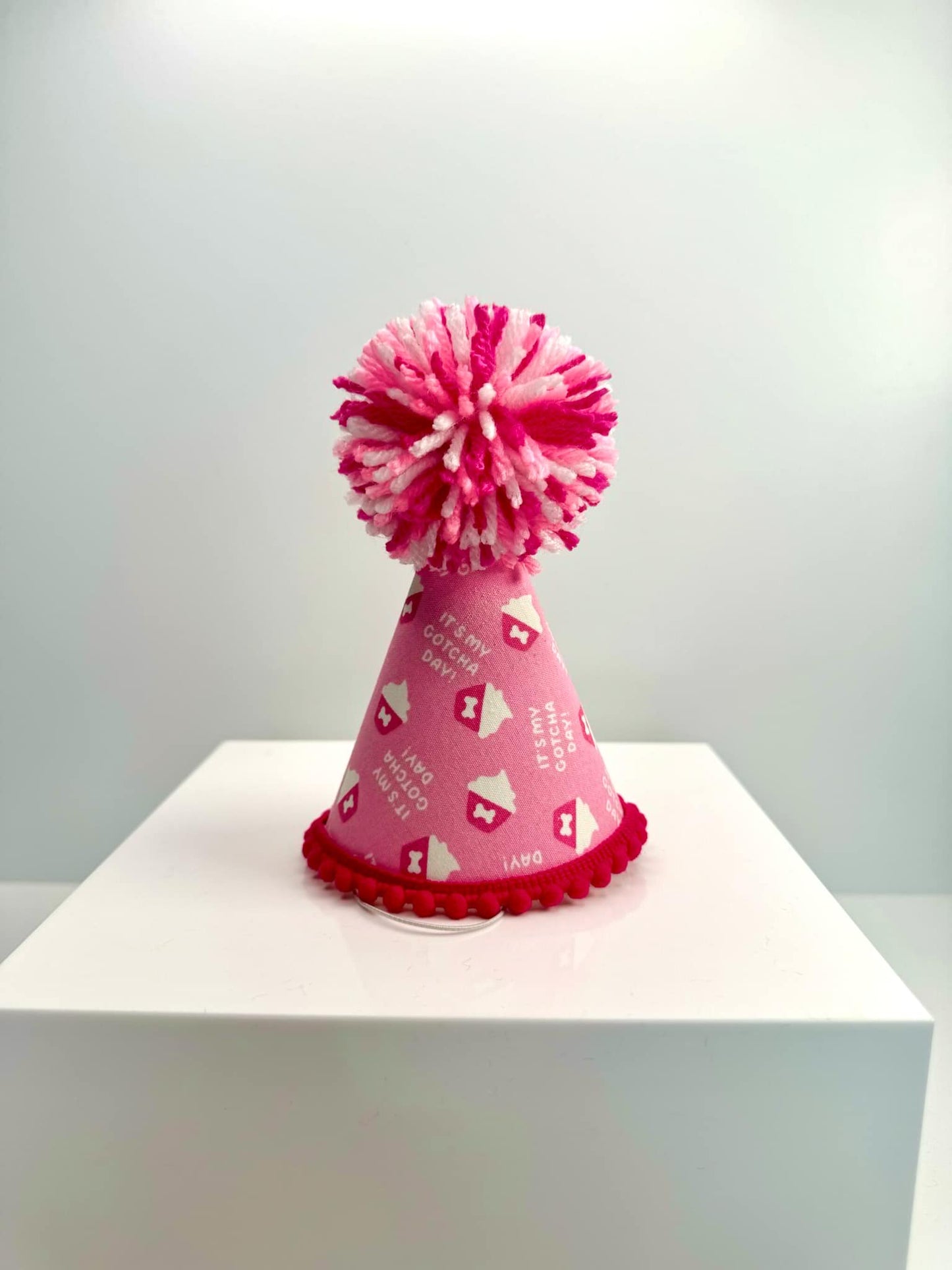 Gotcha Day Cupcake Pink Party Hat
