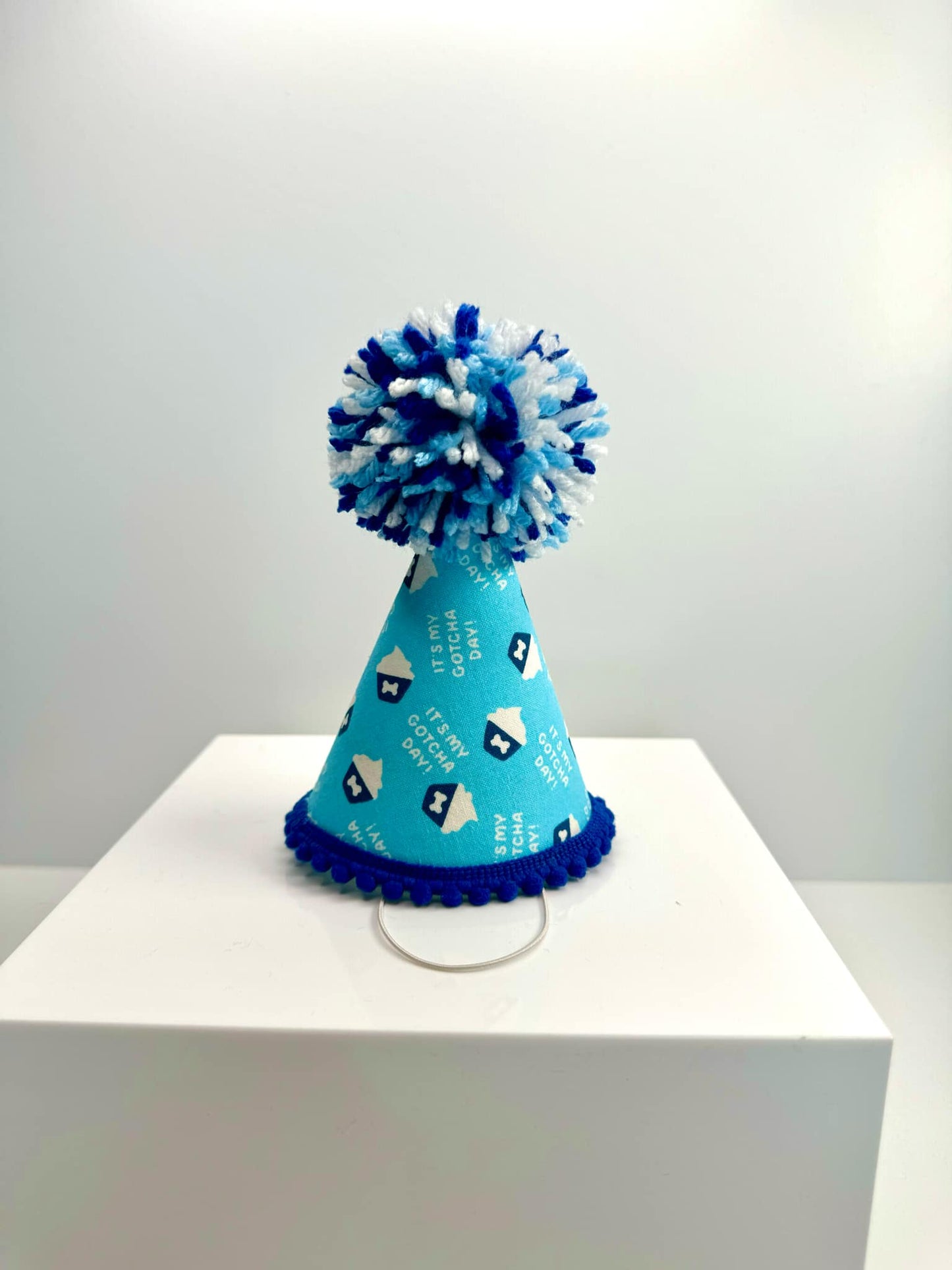 Gotcha Day Cupcake Blue Party Hat