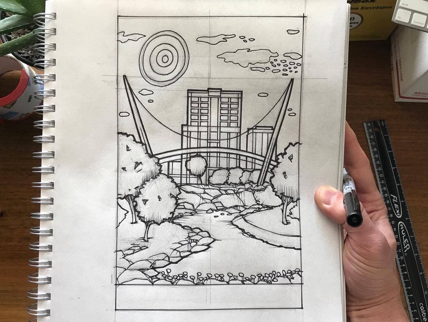 Greenville Sticker - Falls Park South Carolina SC Travel