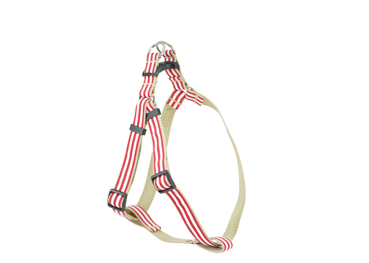 McBee Dog Harness - Red Cabana Stripe