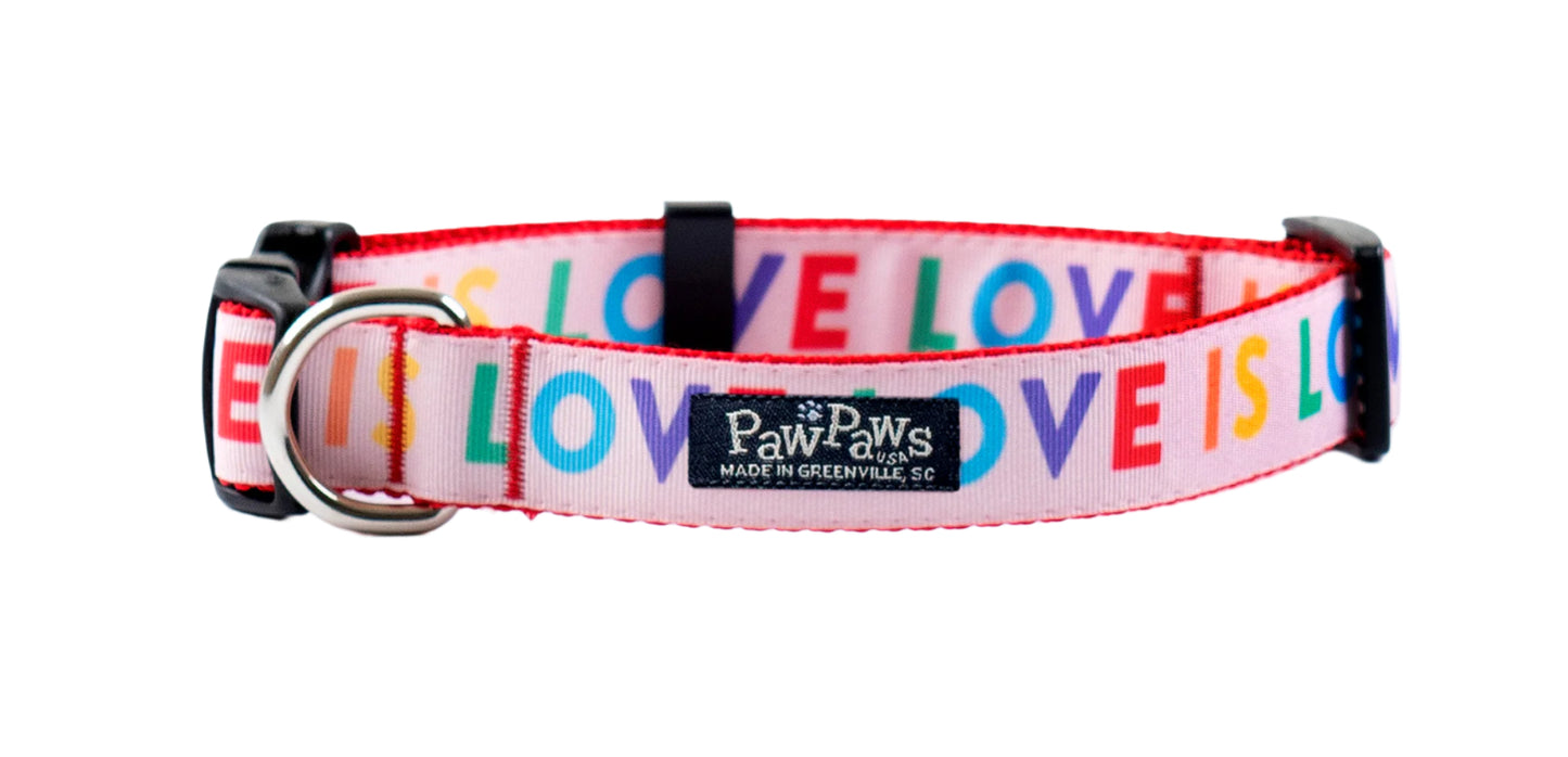 Pride Pink Dog Collar - Love is Love (Bundle of the Month)