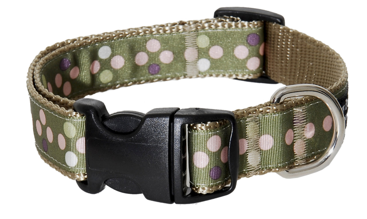 Sweet Pea Dog Collar - Pea Soup