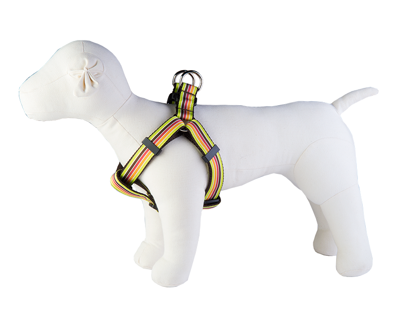 Margarita Mix Dog Harness-Mellow Yellow Stripe