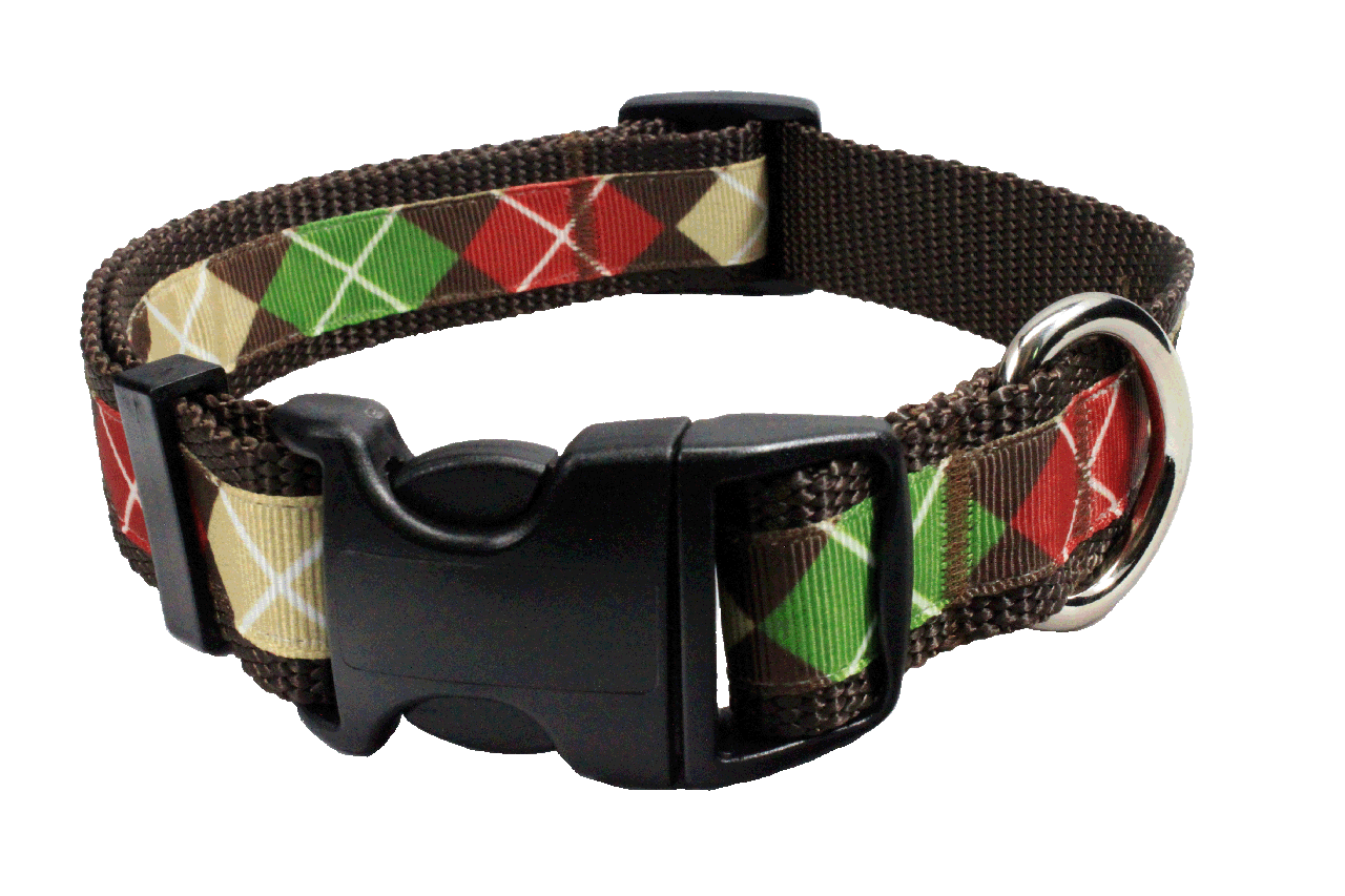 Oxford Dog Collar - Oxford Argyle