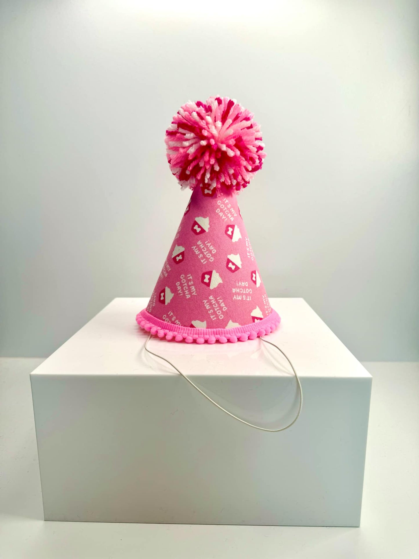 Gotcha Day Cupcake Pink Party Hat