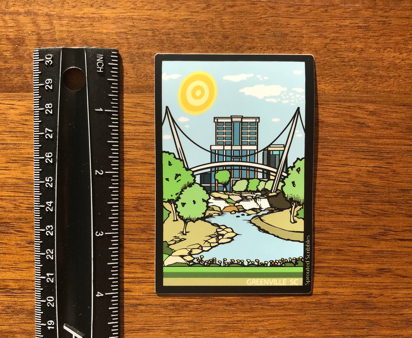 Greenville Sticker - Falls Park South Carolina SC Travel