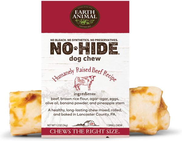 EARTH ANIMAL NO HIDE BEEF CHEWS SMALL
