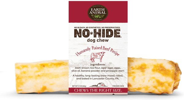 EARTH ANIMAL NO HIDE BEEF CHEWS MEDIUM