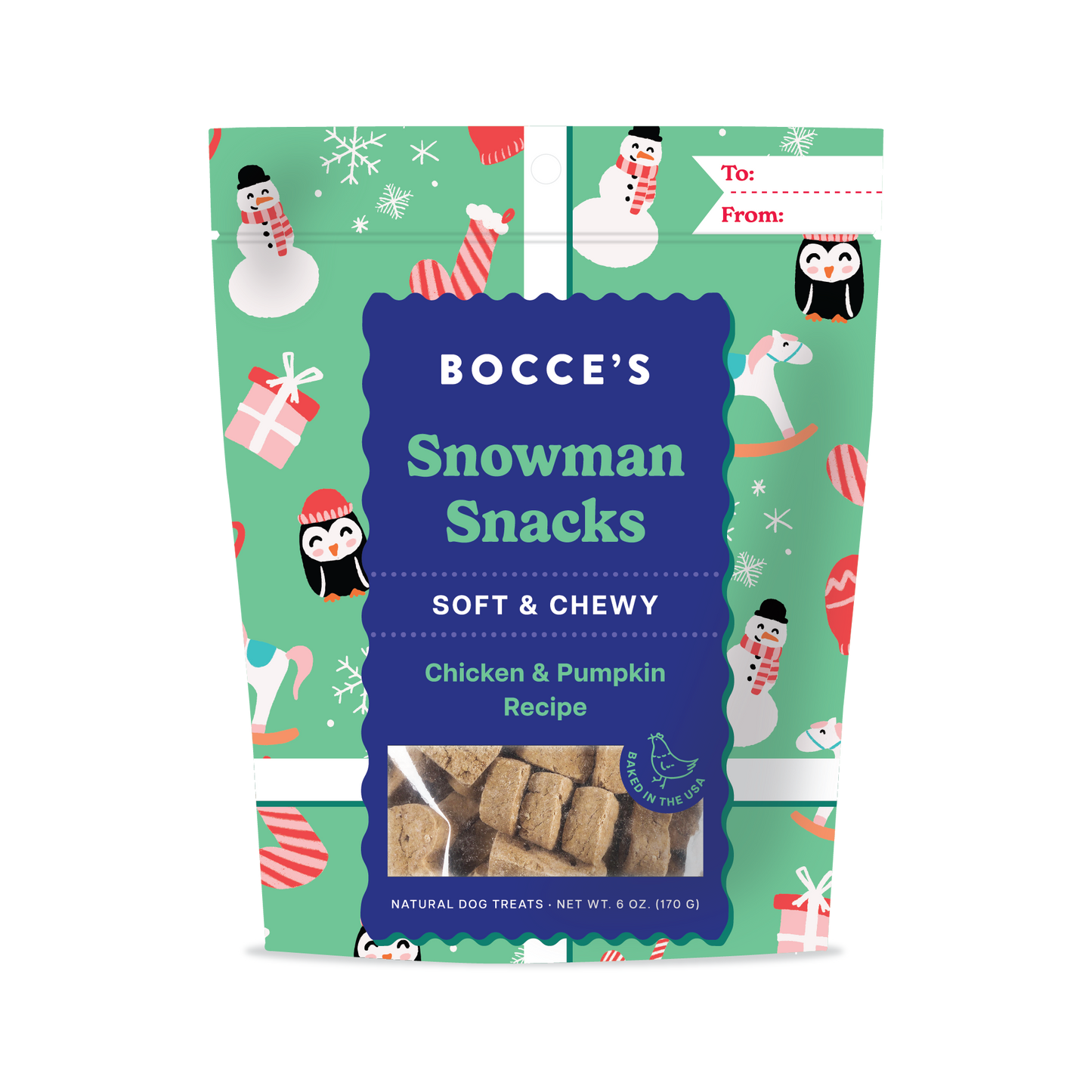 Snowman Snacks, Soft & Chewy