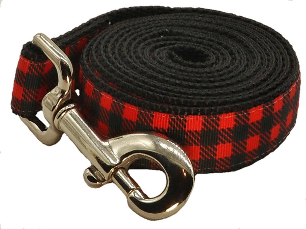 Fireside Dog Leash - Cocoa Red