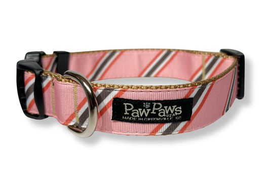 Yorkshire Dog Collar - Dad's Pink Tie