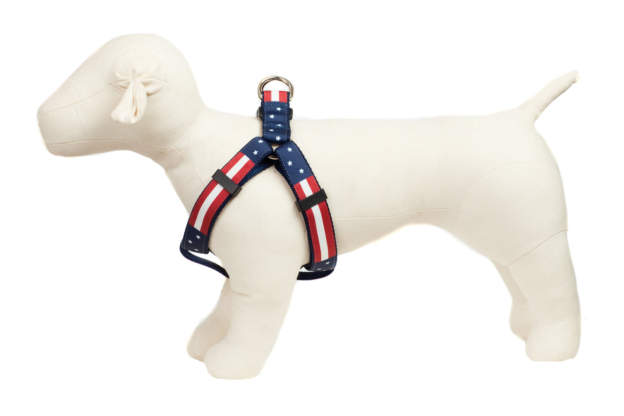 Americana Park Dog Harness - Americana Flag