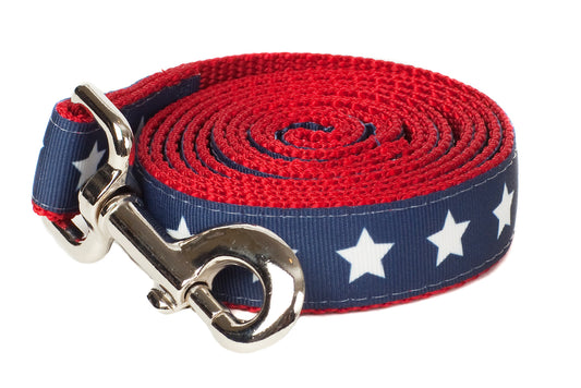 Americana Park Dog Leash-Stars