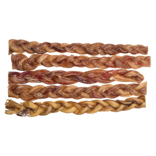 Red Barn Braided Bully Stick 12"