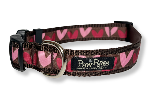 Valentines Dog Collar - Hearts