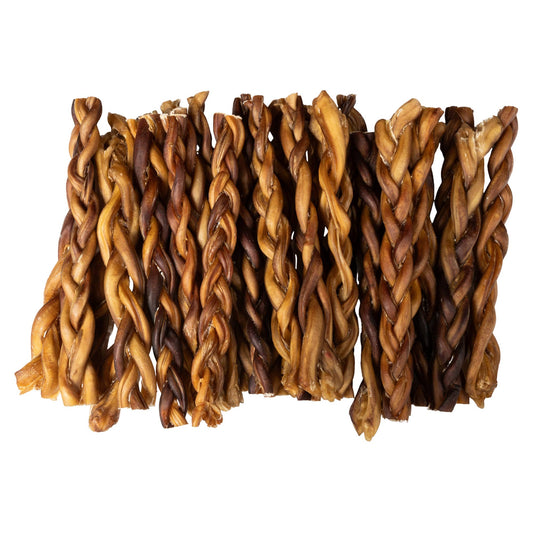 12” Standard Braided Bully Sticks | All-Natural Dog Treats
