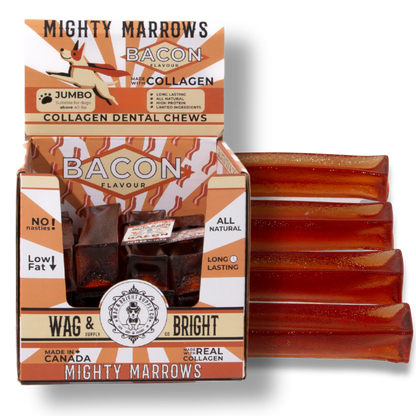 Mighty Marrows Collagen Dental Chew - Bacon