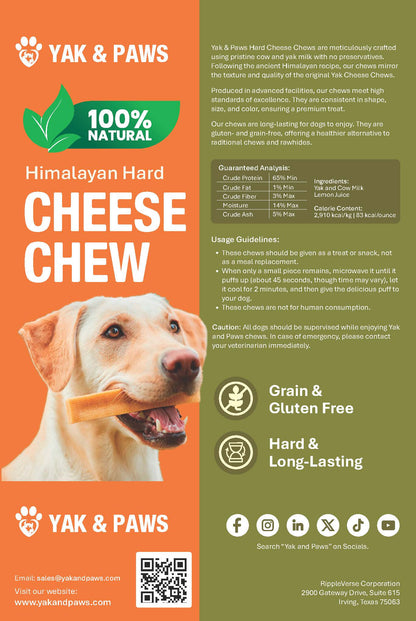 Large Yak Cheese Dog Chews