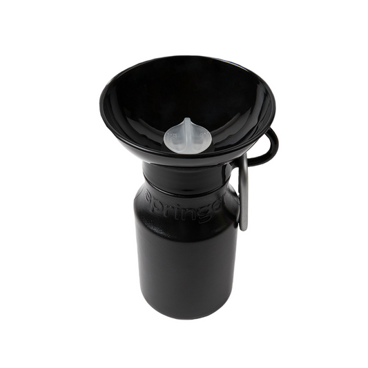Dog Travel Water Bottle | Mini 15 oz Black