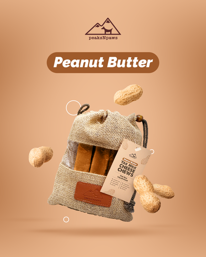 Peanut Butter Yak Milk Chews - Large Sized