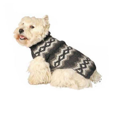 Grey Diamonds Dog Sweater