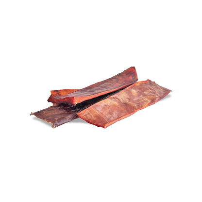Beef Collagen Flattened Jerky Strips 10"-12"