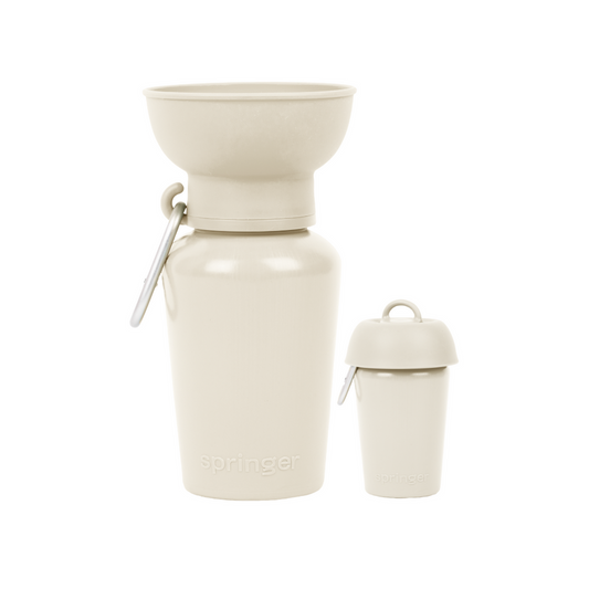 Dog Travel Water Bottle | Mini 15 oz Oat