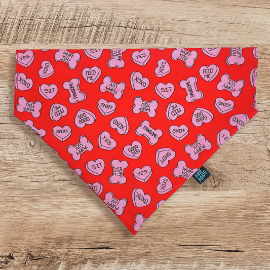 Conversation Hearts - Pawkerchief