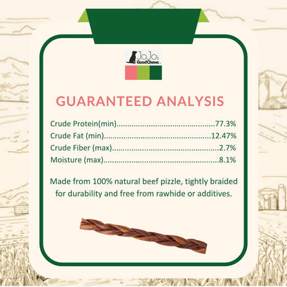 12” Standard Braided Bully Sticks | All-Natural Dog Treats
