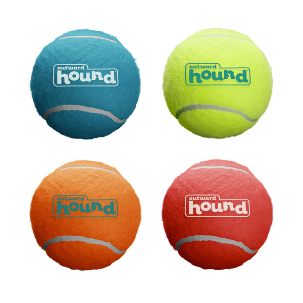 Squeaker Ballz Squeaky Tennis Balls, Medium