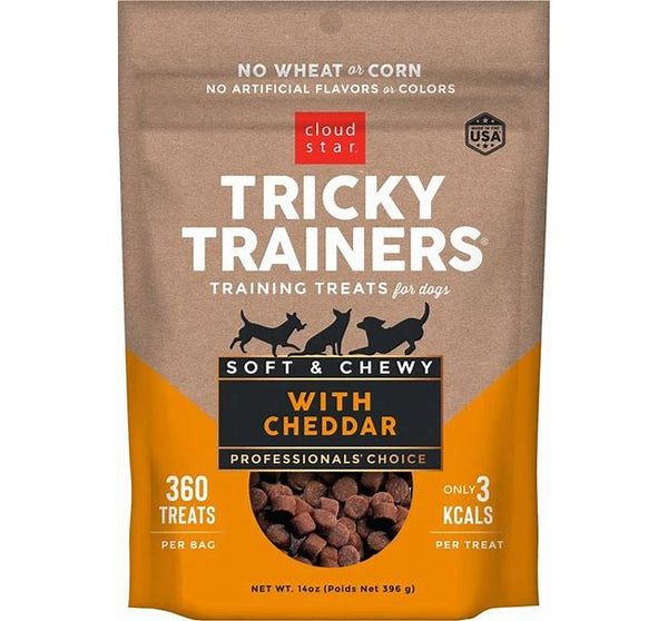 TRICKY TRAINER TREAT CHEWY CHEDDAR 14 OZ