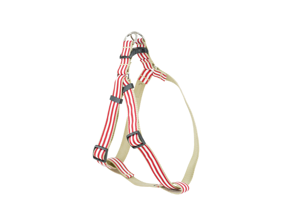 McBee Dog Harness - Red Cabana Stripe