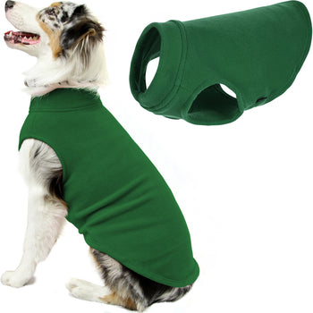 Gooby Stretch Fleece Vest - Forest Green