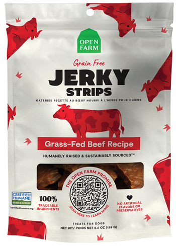 Open Farm Grain-Free Grass-Fed Beef Jerky Strips