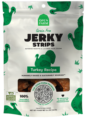 Open Farm Grain-Free Turkey Recipe Jerky Strips