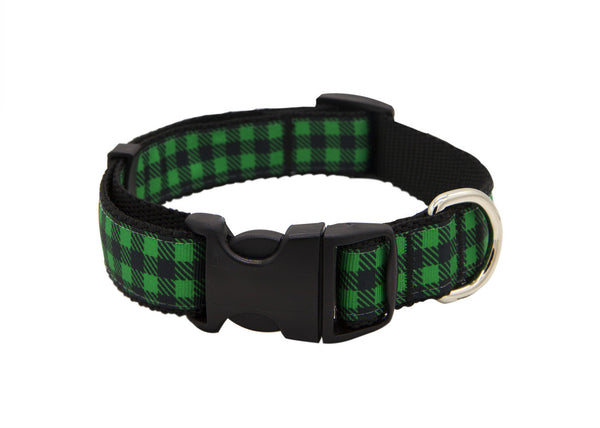 Fireside Dog Collar - Cozy Green