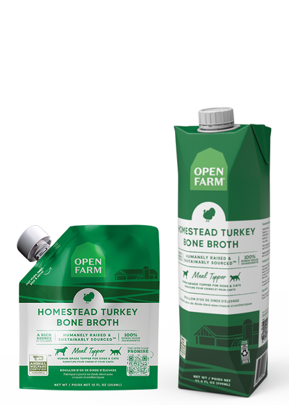 Open Farm Homestead Turkey Bone Broth 33.8 Oz