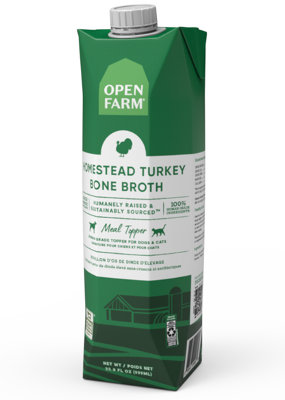Open Farm Homestead Turkey Bone Broth 33.8 Oz