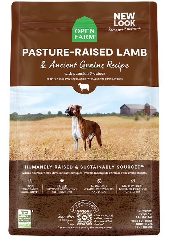 4lb Pasture-Raised Lamb & Ancient Grains Dry Dog Food