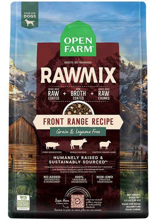 Open Farm Rawmix Ancient Grains Front Range Recipe for Dogs