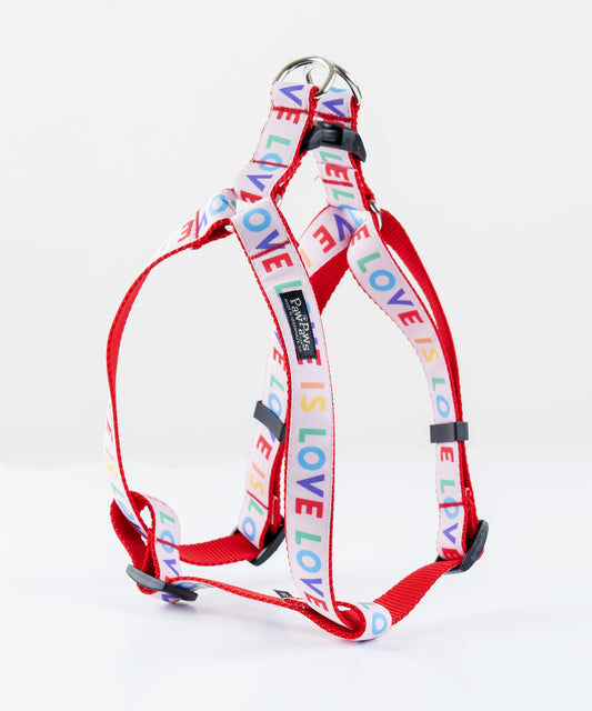 Pride Pink Dog Harness - Love is Love
