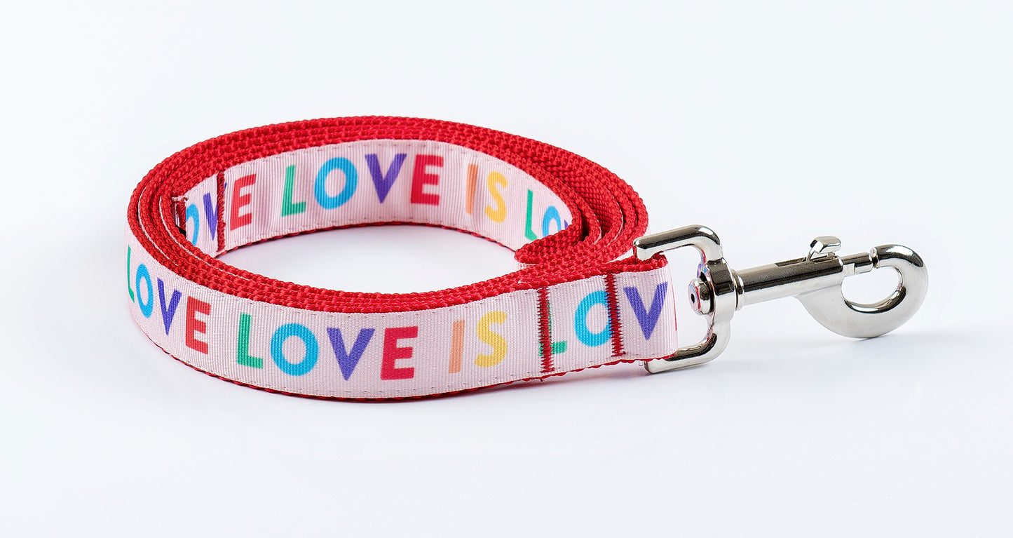 Pride Pink Dog Leash - Love is Love