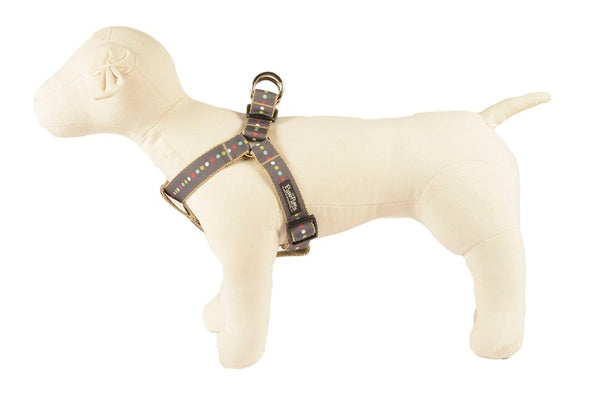 Retro Dog Harness - Robot Dot