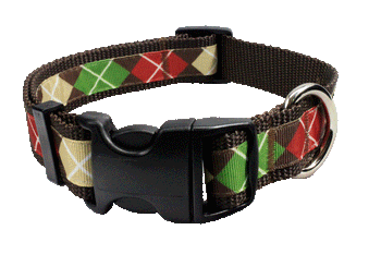 Oxford Dog Collar - Oxford Argyle